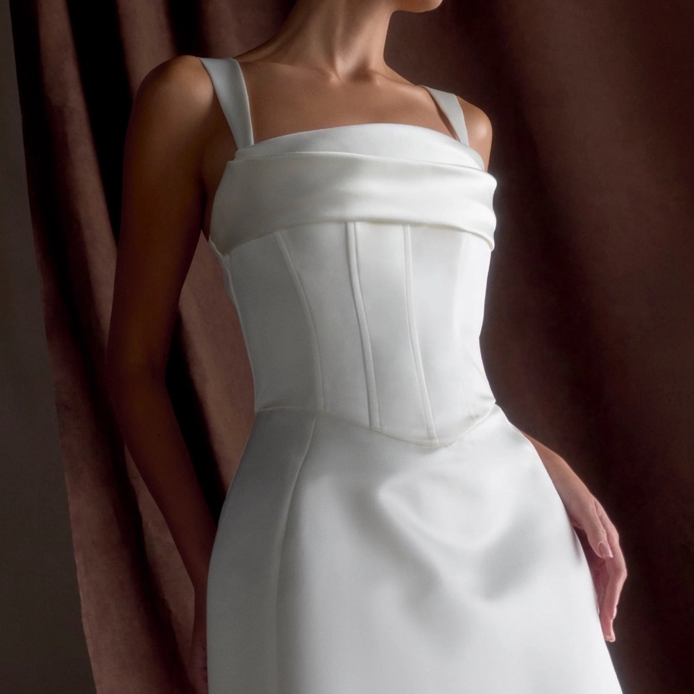 Meshki Isabelle Satin Corset Mini Dress - TikTok famous